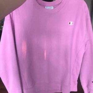 Champion Reverse Weave Pink Crewneck